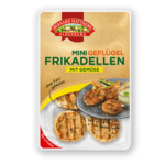 Mini-Geflügel-Frika­dellen mit Ge­müse