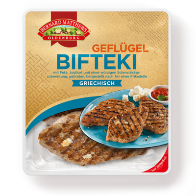 Geflügel-Bifteki mit Tomatenreis